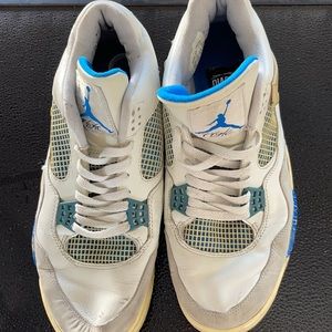 Air Jordan, men’s size 11.5, white and blue